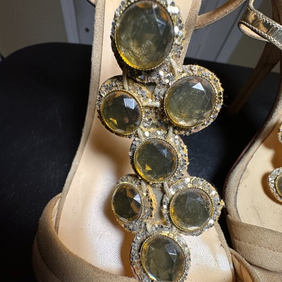 KAte spade size 7 sandal with jeweled accents - Picture 6 of 12